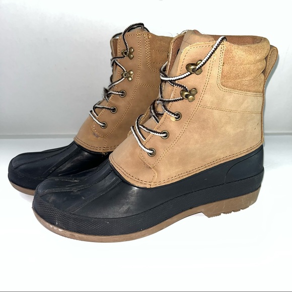Goodfellow & Co Other - Goodfellow Tan Black Waterproof Duck Boots Lace Up Work Mens Size 11